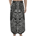 God Odin With Huginn And Muninn Print Lantern Pants