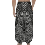 God Odin With Huginn And Muninn Print Lantern Pants