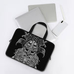 God Odin With Huginn And Muninn Print Laptop Sleeve With Handle