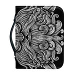 God Odin With Huginn And Muninn Print Leather Bible Cover