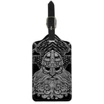 God Odin With Huginn And Muninn Print Luggage Tag
