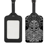God Odin With Huginn And Muninn Print Luggage Tag