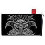 God Odin With Huginn And Muninn Print Mailbox Cover