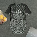 God Odin With Huginn And Muninn Print Men's Bodysuit