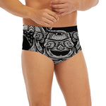 God Odin With Huginn And Muninn Print Men's Briefs