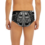 God Odin With Huginn And Muninn Print Men's Briefs