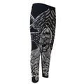God Odin With Huginn And Muninn Print Men's Compression Pants