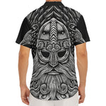 God Odin With Huginn And Muninn Print Men's Deep V-Neck Shirt