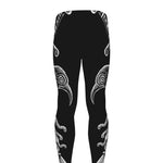 God Odin With Huginn And Muninn Print Men's leggings
