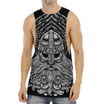 God Odin With Huginn And Muninn Print Men's Muscle Tank Top