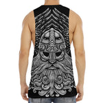 God Odin With Huginn And Muninn Print Men's Muscle Tank Top