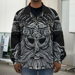 God Odin With Huginn And Muninn Print Men's Shirt Jacket