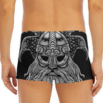 God Odin With Huginn And Muninn Print Men's Short Boxer Briefs