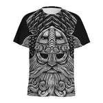 God Odin With Huginn And Muninn Print Men's Sports T-Shirt