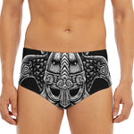 God Odin With Huginn And Muninn Print Men's Triangle Swim Briefs