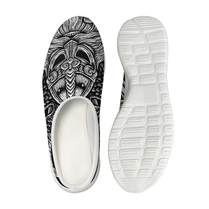 God Odin With Huginn And Muninn Print Mesh Casual Shoes