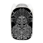 God Odin With Huginn And Muninn Print Mesh Laundry Hamper