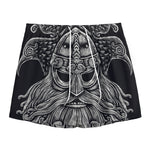 God Odin With Huginn And Muninn Print Mesh Shorts