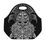 God Odin With Huginn And Muninn Print Neoprene Lunch Bag