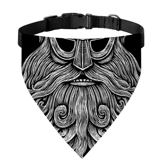 God Odin With Huginn And Muninn Print Over The Collar Dog Bandana
