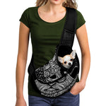 God Odin With Huginn And Muninn Print Pet Sling Carrier