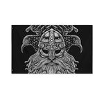 God Odin With Huginn And Muninn Print Polyester Flag