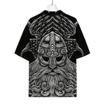 God Odin With Huginn And Muninn Print Rayon Hawaiian Shirt