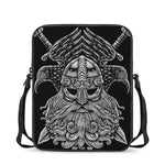 God Odin With Huginn And Muninn Print Rectangular Crossbody Bag