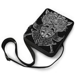 God Odin With Huginn And Muninn Print Rectangular Crossbody Bag