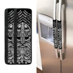 God Odin With Huginn And Muninn Print Refrigerator Handle Covers