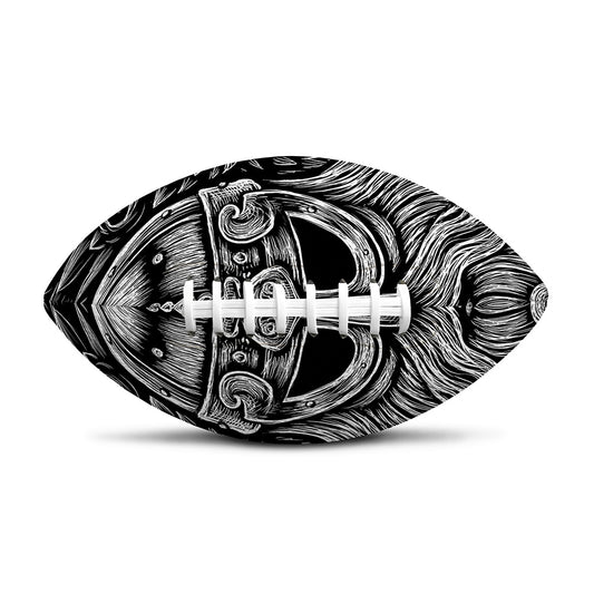 God Odin With Huginn And Muninn Print Rugby Ball