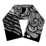 God Odin With Huginn And Muninn Print Scarf