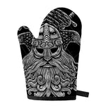 God Odin With Huginn And Muninn Print Single Oven Mitt