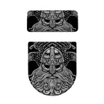God Odin With Huginn And Muninn Print Toilet Lid And Tank Cover Set