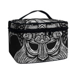 God Odin With Huginn And Muninn Print Travel Makeup Bag