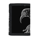 God Odin With Huginn And Muninn Print Trifold Wallet