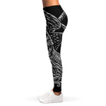 God Odin With Huginn And Muninn Print Women's Leggings