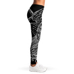 God Odin With Huginn And Muninn Print Women's Leggings