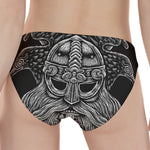 God Odin With Huginn And Muninn Print Women's Panties
