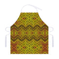 Gold African Ethnic Tribal Pattern Print Adjustable Apron