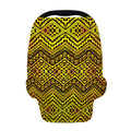 Gold African Ethnic Tribal Pattern Print Baby Seat Cover