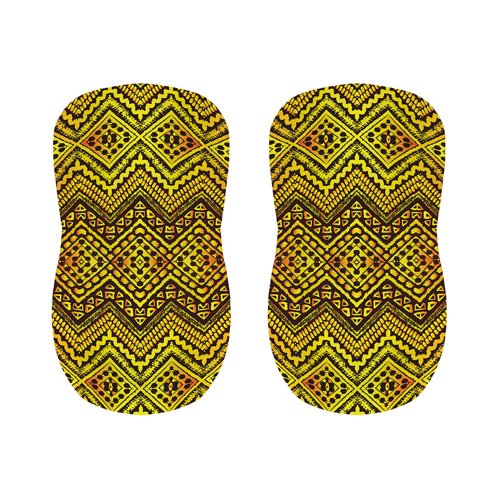 Gold African Ethnic Tribal Pattern Print Bar Stool Covers