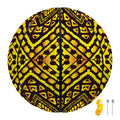 Gold African Ethnic Tribal Pattern Print Basketball