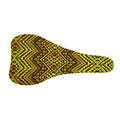 Gold African Ethnic Tribal Pattern Print Bicycle Seat Cover