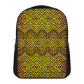 Gold African Ethnic Tribal Pattern Print Casual Backpack