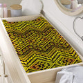 Gold African Ethnic Tribal Pattern Print Changing Pad Cover
