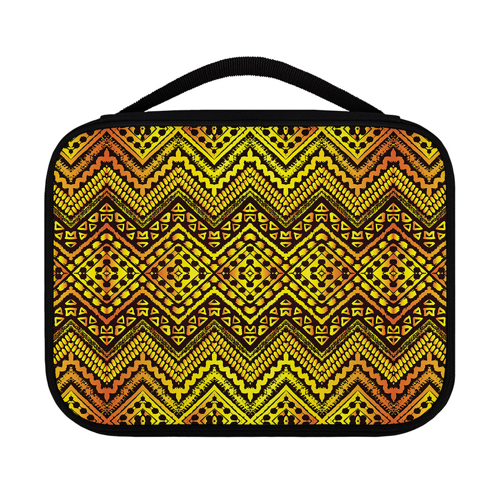 Gold African Ethnic Tribal Pattern Print Classic Bible Case