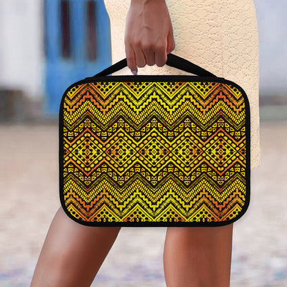 Gold African Ethnic Tribal Pattern Print Classic Bible Case