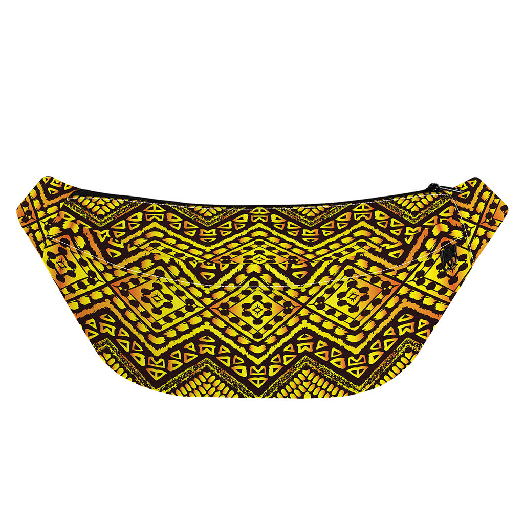 Gold African Ethnic Tribal Pattern Print Fanny Pack