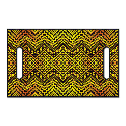 Gold African Ethnic Tribal Pattern Print Golf Cart Seat Cover